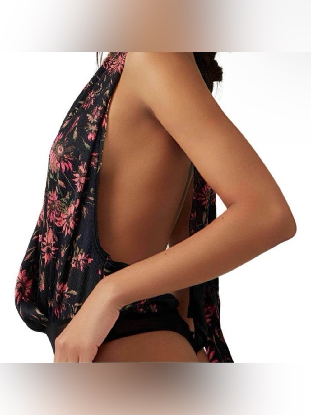 Free People Floral Bodysuit